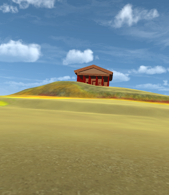 Temple from a shorter distance