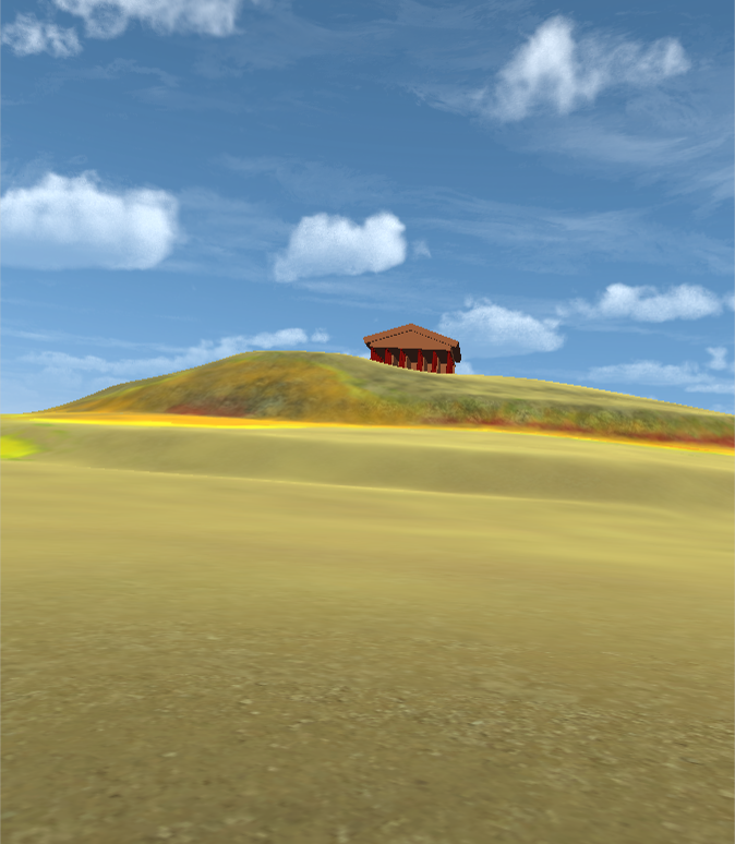 Temple from a distance