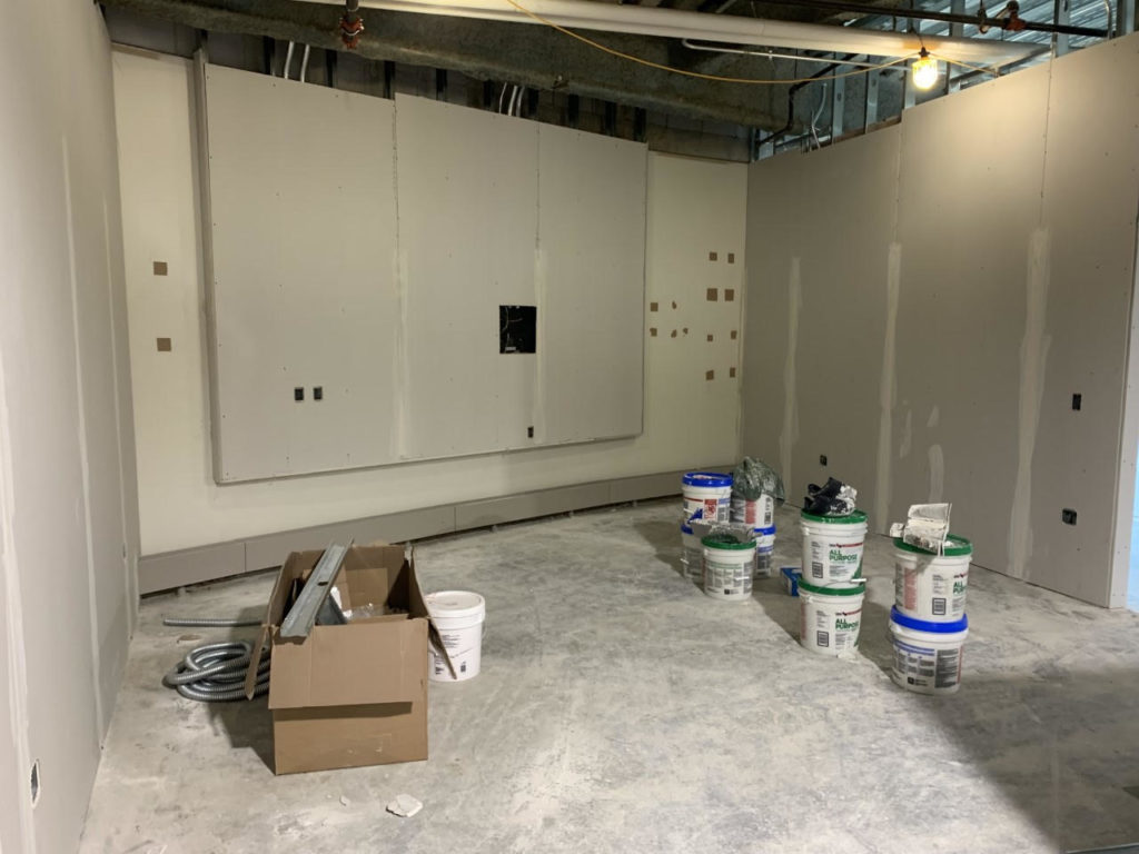 Standing in the Salon looking towards the Innovation Suite and Medium Collaboration Room