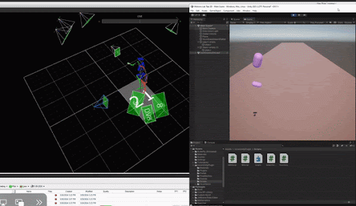 Gif of user's avatar moving virtual hands.