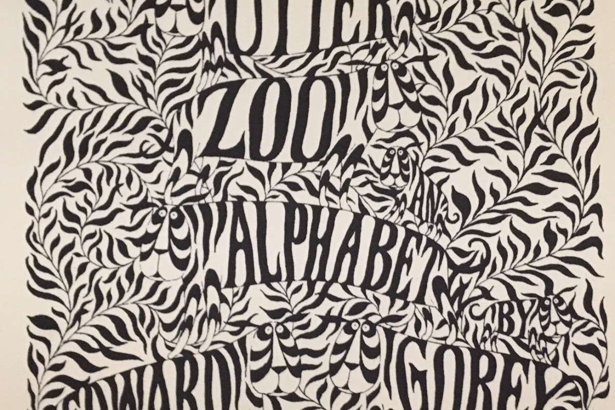 Cover of the book The Utter Zoo Alphabet, Edward Gorey, Diogenes, 1975.