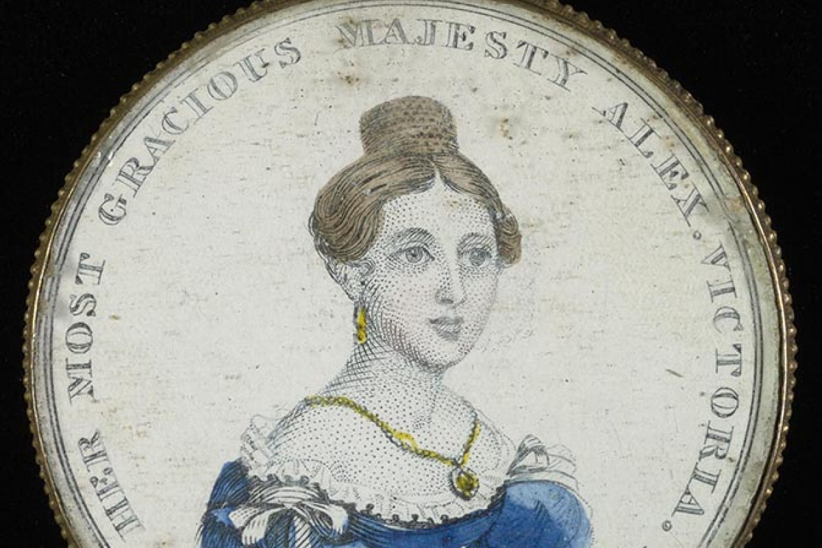 Queen Victoria image on a pendant 