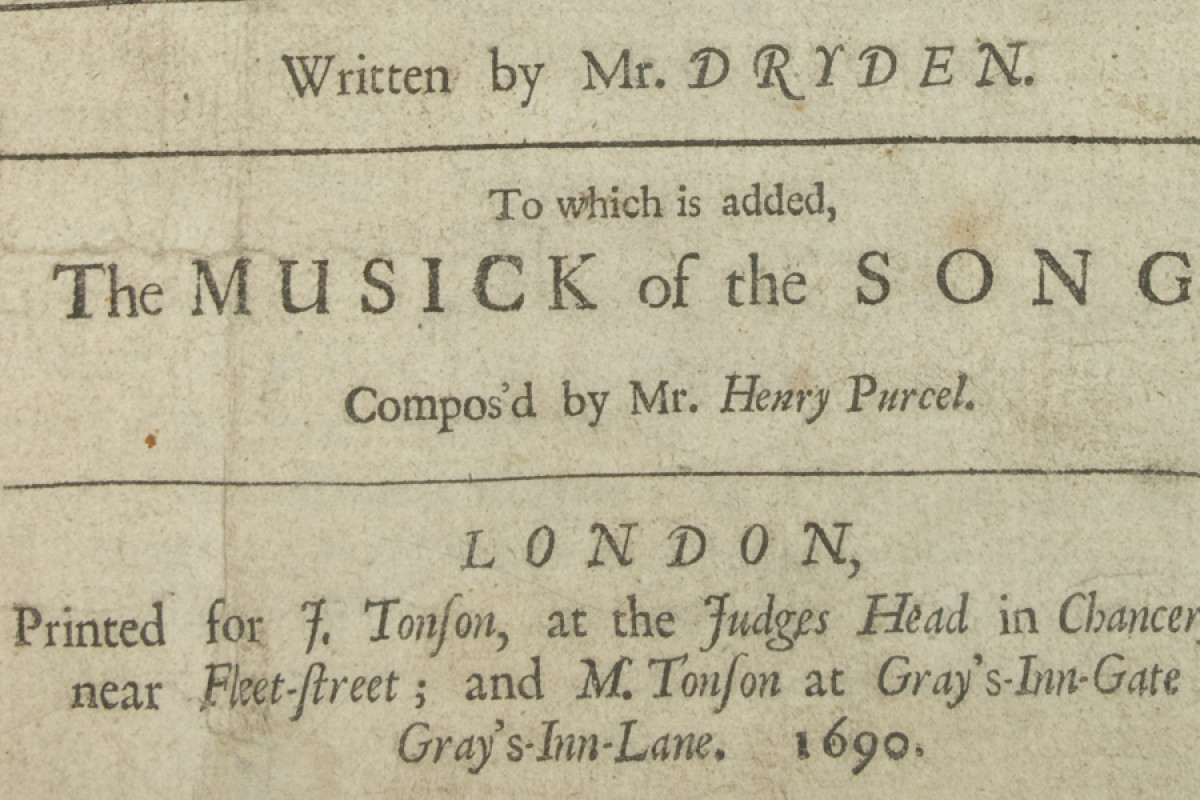 detail of title page