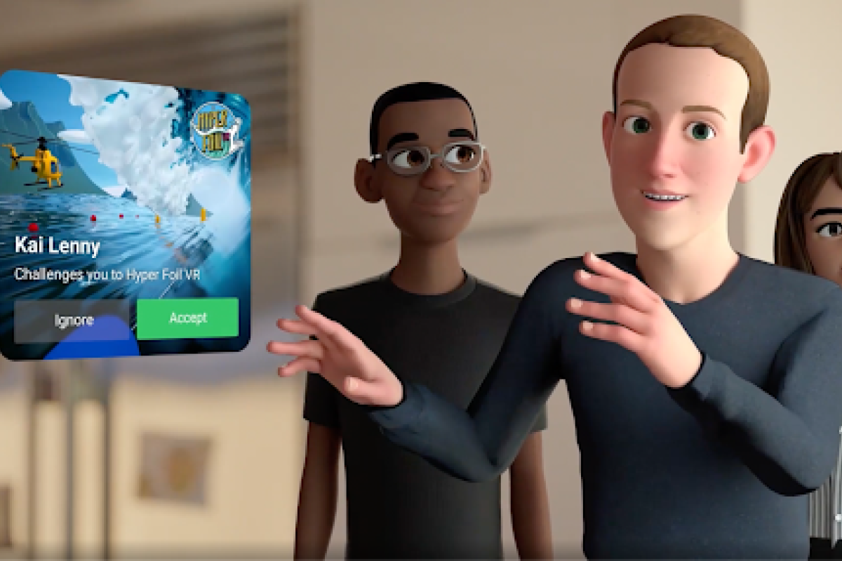 Mark Zuckerberg and friends in the metaverse.