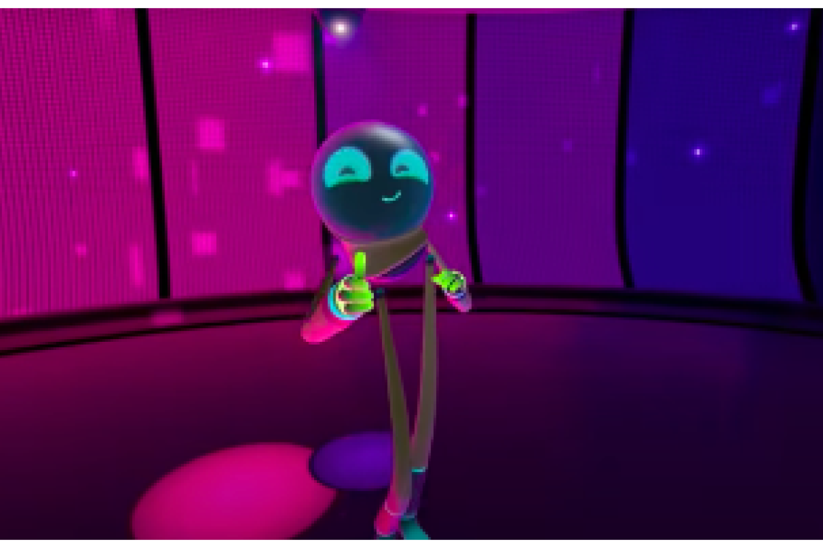 character from Meta VR game First Steps.