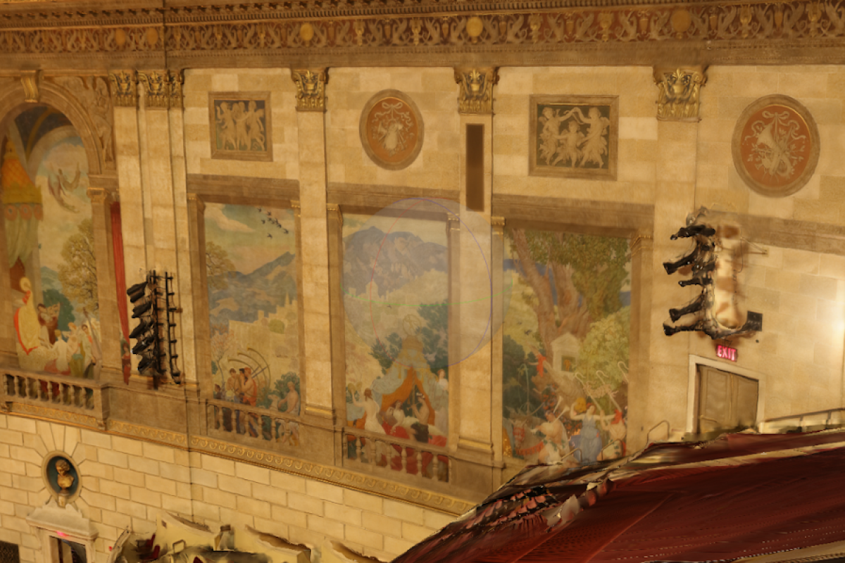 3D render of Kodak Hall. 