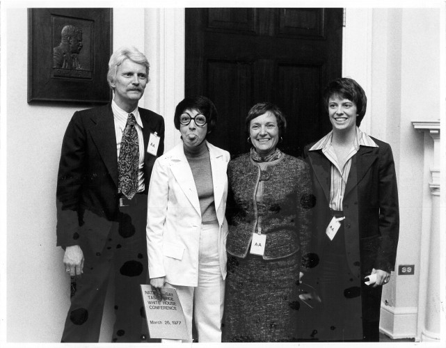 Midge Costanza stands with National Gay Task Force