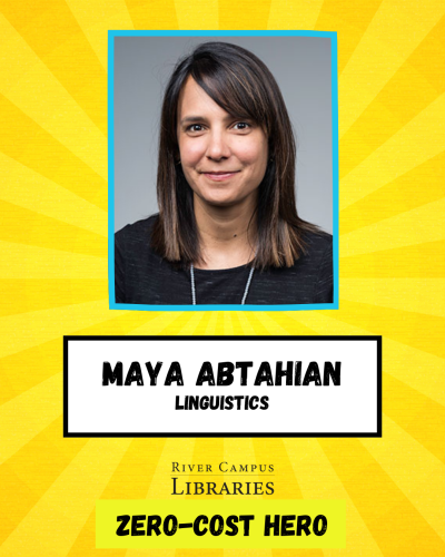 Dr. Maya Abtahian, Linguistics