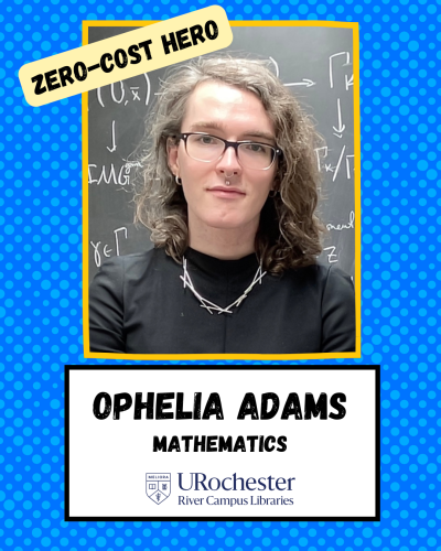 Ophelia Adams, 7th round recipient of Zero Cost Heroes