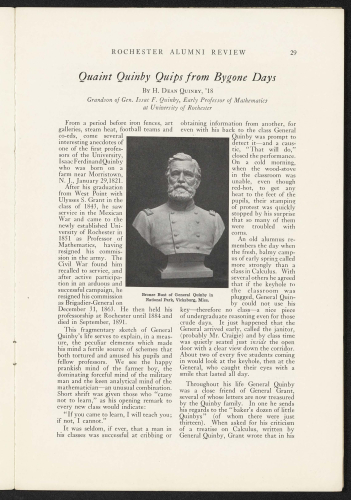 Quaint Quinby Quips from Bygone Days