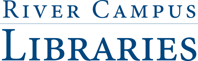 River Campus Libraries logo in blue