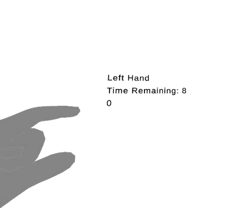 shadow finger tapping. 