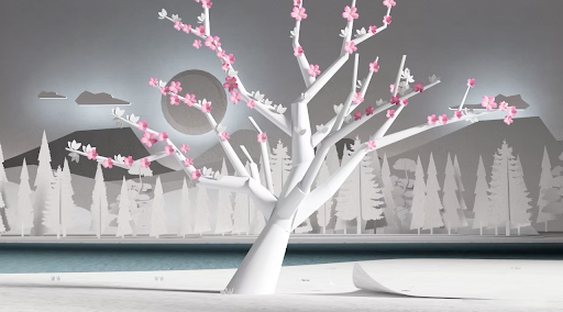 A cherry blossom tree in the Nitobe Memorial Garden from Paisley Smith's Homestay.