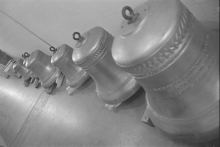 New carillon bells lined up