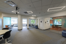 outside collaboration rooms.