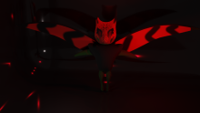 3D modeled dragon.