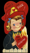 girl dressed as firefighter