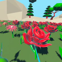 Garden becoming overrun by one flower type. 