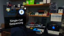 Scene demonstrating single-cell sequencing 