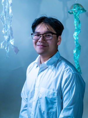 Earl smiling for camera