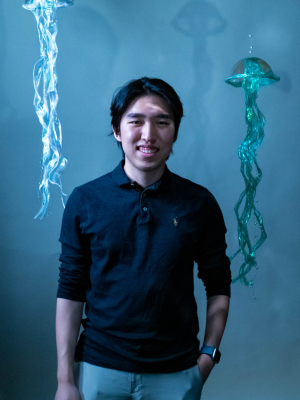 Spencer Smiling for camera